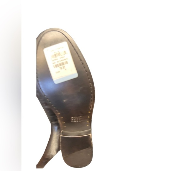 Frye 'Melissa Button' Leather Riding Boot Black Size 6 - Picture 4 of 6